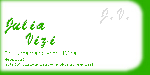 julia vizi business card